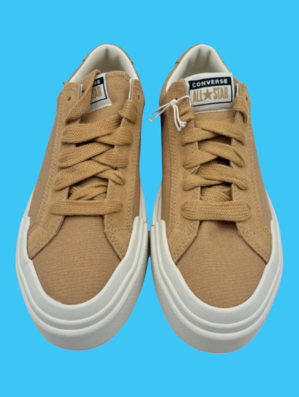 Converse All Star Women's Tan Platform Sneakers